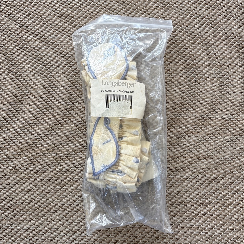 Longaberger Large Garter Shoreline Fabric NEW!!!